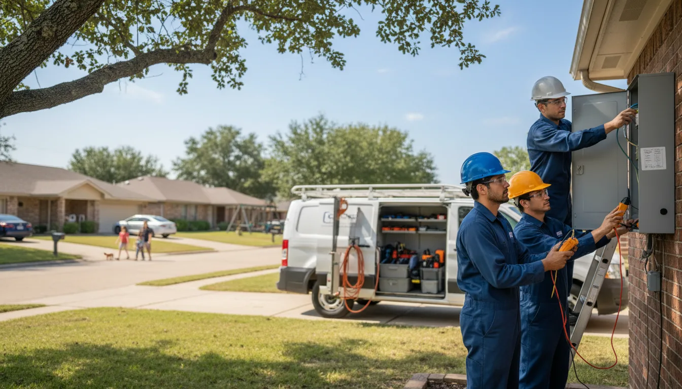 Certified electrician providing emergency electrical services in Marcus, IA